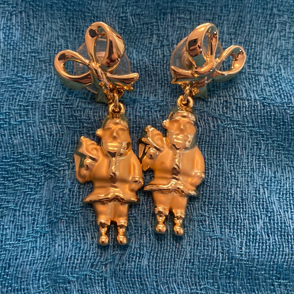 Vintage Santa Earrings